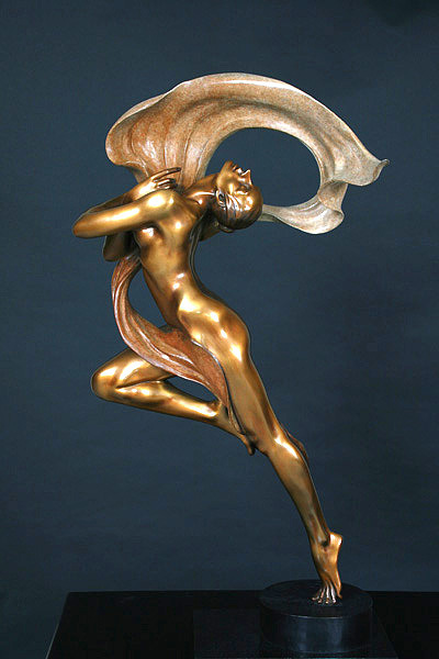 Gaylord Ho - Reflection Bronze Sculpture